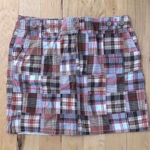 LOFT Madras Skirt.